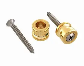 Allparts Ap-0682-002 2 Buttons Only For Schaller Strap Locks Gold
