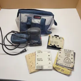 Bosch 1297d Model Finishing Micro Filter Corded Sander Carrying Case Extras