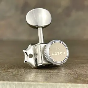 Guitar Tools International 21333nytx Gotoh Locking Tuners - 6 In A Line Magnun Lock Trad Mg-t Nickel