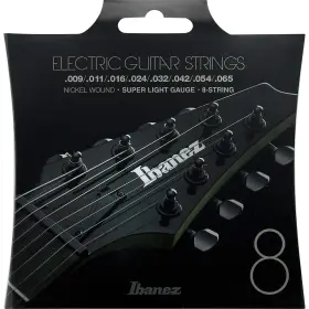 Ibanez Iegs8 8-string Electric Guitars Strings - Super Light Gauge