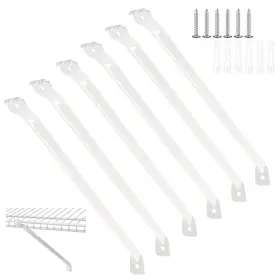 Penwlled Pen-0026 6 Pcs Support Brackets For Wire Shelving Shelf Closet Br