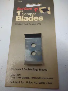 3110 Red Devil 3166 3 Pack # Scraper Blades 1 Inch Fits All Purpose Handles 2 #2 3110 Red Devil 3166 3 Pack # Scraper Blades 1 Inch Fits All Purpose Handles 2 #2
