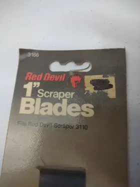 3110 Red Devil 3166 3 Pack # Scraper Blades 1 Inch Fits All Purpose Handles 2 #3 3110 Red Devil 3166 3 Pack # Scraper Blades 1 Inch Fits All Purpose Handles 2 #3