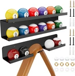Acrylic Pool Storage Shelf Wall-mount Display Rack For 16. Fixed Price $43.99.